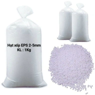 Combo 2kg Hạt xốp trắng nhồi gối lười, đỡ cổ, trang trí handmade - Giá 100k giảm 25k