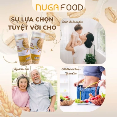 Combo 2kg Hạt Yến Mạch Cán Dẹt Nhập Khẩu Úc NUGAFOOD – Oatmeal, Oatnight Ăn Kiêng Giá 225.890₫ 9 Combo 2kg Hạt Yến Mạch Cán Dẹt Nhập Khẩu Úc NUGAFOOD – Oatmeal, Oatnight Ăn Kiêng Giá 225.890₫ 9