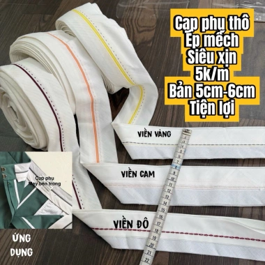 Combo 2m Cạp Quần + Phụ Liệu Cạp Viền Sẵn Chất Thô Siêu Xịn - Giá 10.000₫ 2