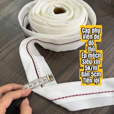 Combo 2m Cạp Quần + Phụ Liệu Cạp Viền Sẵn Chất Thô Siêu Xịn - Giá 10.000₫ 5