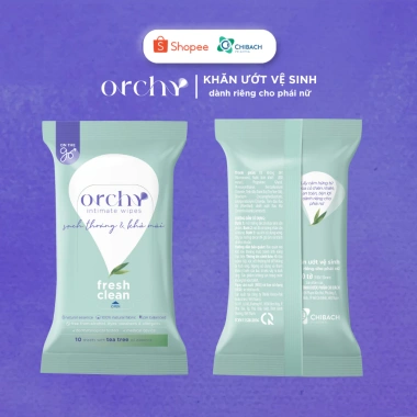 Combo 3 & 6 Gói Khăn Ướt Vệ Sinh Phụ Nữ Orchy - Êm Mềm Dưỡng Ẩm, Sạch Thoáng, Khử Mùi - Giá ưu đãi 70.200 VND 2