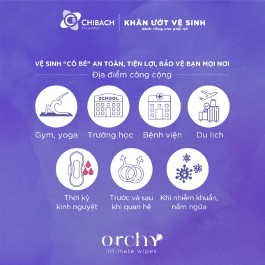 Combo 3 & 6 Gói Khăn Ướt Vệ Sinh Phụ Nữ Orchy - Êm Mềm Dưỡng Ẩm, Sạch Thoáng, Khử Mùi - Giá ưu đãi 70.200 VND 9