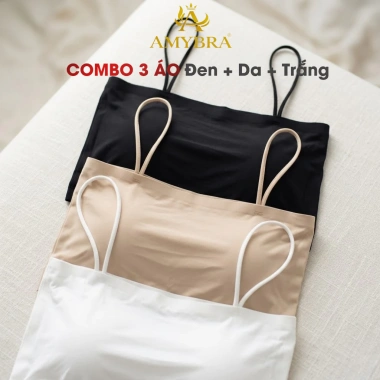 Combo 3 Áo Bra Su Đúc 2 Mềm Mịn Không Lộ Viền - Áo 2 Dây Mút Tháo Rời AMYBRA B8.881 127k 10 Combo 3 Áo Bra Su Đúc 2 Mềm Mịn Không Lộ Viền - Áo 2 Dây Mút Tháo Rời AMYBRA B8.881 127k 10