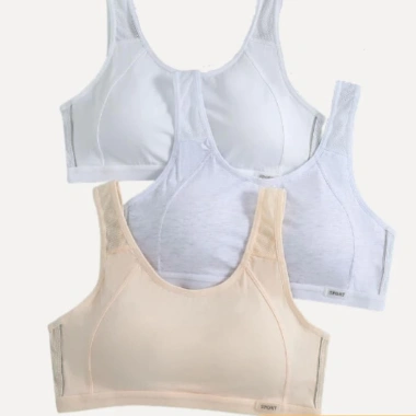 Combo 3 Áo Bra Thể Thao Cotton Lưới Thoáng Khí AMYBRA A611 - Áo Lót Học Sinh Không Lộ Viền, Giá Ưu Đãi 282.000 VND 5