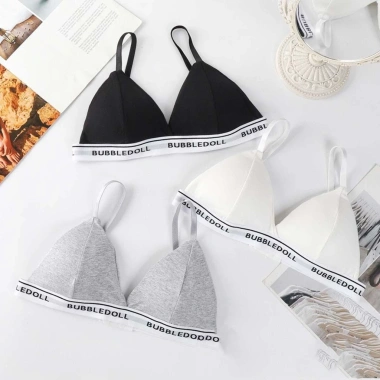 Combo 3 Áo Mút Mỏng Viền Chữ Cá Tính - 2 Mảnh Tam Giác AMYBRA B3.009 Giá 180k 3 Combo 3 Áo Mút Mỏng Viền Chữ Cá Tính - 2 Mảnh Tam Giác AMYBRA B3.009 Giá 180k 3