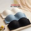 Combo 3 Áo Ngực Cup Ngang Ôm Ngực Chống Tuột – Set 3 Áo Lót Không Dây Mút Mỏng Cotton AMYBRA A630 240k 10