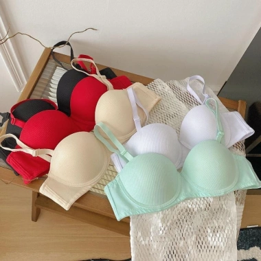 Combo 3 Áo Ngực Gọng Cotton Thoáng Mát - Bra Mút Mỏng Nâng Ngực AMYBRA A824 274k