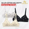 Combo 3 Áo Ngực Không Gọng Mút Liền Cotton Họa Tiết Dễ Thương Giá Chỉ 245.000 VND