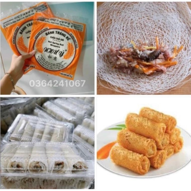 Combo 3 Bánh Tráng Rế, Bánh Đa Rế, Chả Giò 100g - Giá ưu đãi 33.000đ, giòn, dễ cuốn 5