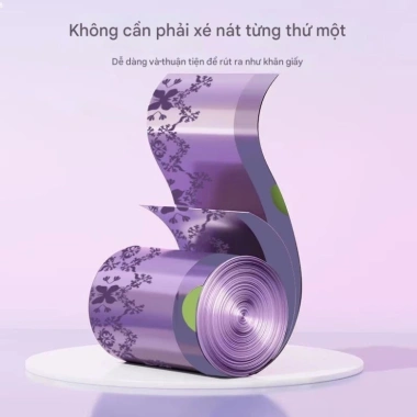 Combo 3 bịch 150 túi đựng rác lavender xua đuổi ruồi muỗi, dai, dây rút, chỉ 18.6k