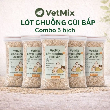 Combo 3 Bịch Lót Chuồng Gà Rutin Cùi Bắp - Khử Mùi Hôi, Thấm Hút Tốt, Dễ Dọn 7