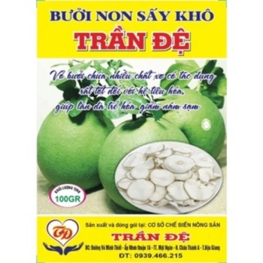 Combo 3 bịch mứt bưởi non sấy khô đặc sản Hậu Giang OCOP - Giá ưu đãi 48.000đ 2