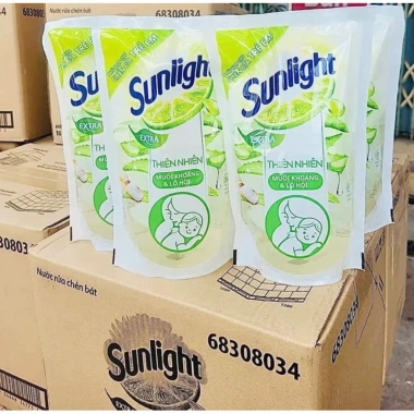 Combo 3 Bịch Nước rửa chén Sunlight Muối khoáng + Lô hội 550g - Giá ưu đãi 67.574đ 3