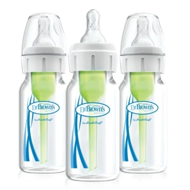 Combo 3 bình sữa Dr.Brown’s cổ hẹp 120ml nhựa PP - Sản xuất Mỹ, Giá ưu đãi 977k