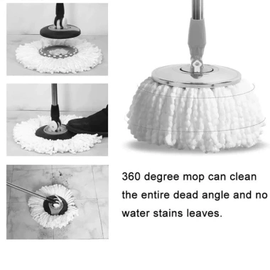 Combo 3 bông lau nhà xoay 360 độ - Phù hợp mọi loại cây lau, chỉ 60.000