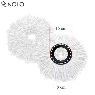 Combo 3 bông lau nhà xoay 360 độ - Phù hợp mọi loại cây lau, chỉ 60.000