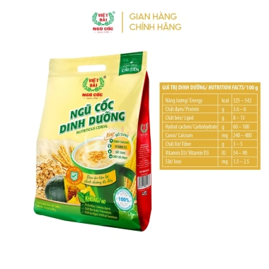 Combo 3 Bột Ngũ Cốc Dinh Dưỡng VIỆT ĐÀI - Bổ Dưỡng Tiêu Hóa, Giá Ưu Đãi 177.000 VND