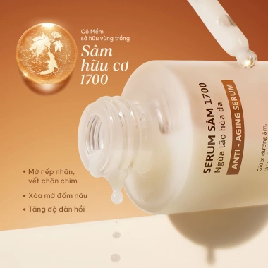 Combo 3 Bước Bọt Rửa Mặt + Serum + Kem Dưỡng Sâm 1.700 – Ngừa Lão Hoá, Da Mềm Mịn, Giá Ưu Đãi 1.38 Triệu 5 Combo 3 Bước Bọt Rửa Mặt + Serum + Kem Dưỡng Sâm 1.700 – Ngừa Lão Hoá, Da Mềm Mịn, Giá Ưu Đãi 1.38 Triệu 5