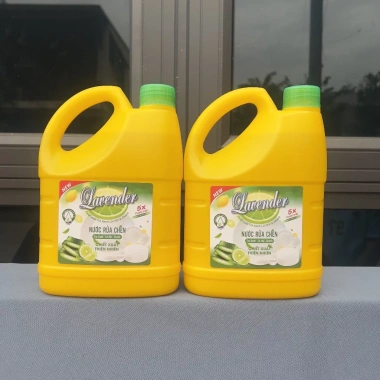 Combo 3 Can Nước Rửa Chén Lavender 1.500ml Làm sạch nhanh, không màu không mùi, 99.000₫