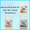 Combo 3 can Rửa chén siêu sạch Mr Fresh 1.6L Cám gạo và Tinh dầu Gừng Quế khử mùi Hải sản (có vòi nhấn) – Giá chỉ 134.000 VND