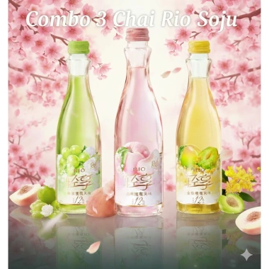 Combo 3 chai Nước trái cây lên men RIO Cocktail Soju 3 vị 300ml Giá ưu đãi 240.000₫ 2