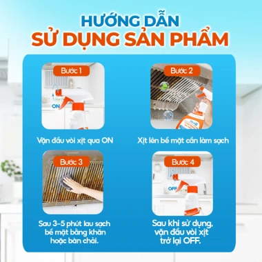 Combo 3 Chai Sạch Đa Năng Cleanz 450ml - Xóa Dầu Mỡ, Vết Ố Vàng, Thơm Chanh 3