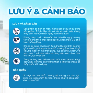 Combo 3 Chai Sạch Đa Năng Cleanz 450ml - Xóa Dầu Mỡ, Vết Ố Vàng, Thơm Chanh 8