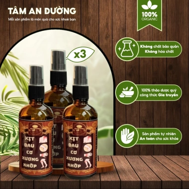 Combo 3 chai tinh dầu thảo mộc xoa bóp giảm đau xương khớp - Siêu tiết kiệm 350k
