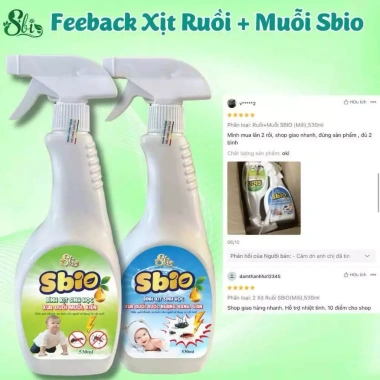 Combo 3 chai xịt ruồi, nhặng, gián sinh học Sbi 530ml - Bảo vệ gia đình, trẻ nhỏ, giá 88.000đ 4