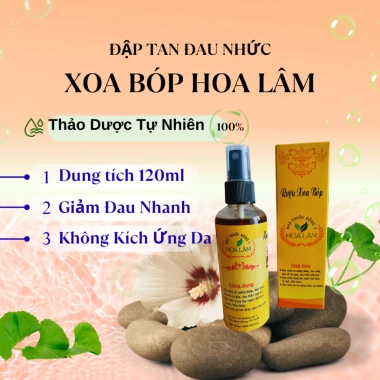 Combo 3 chai Xoa Bóp Thảo Dược Hoa Lâm 120ml Giảm Đau Cơ Xương Khớp Giá 189.000 VND