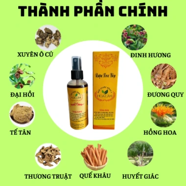 Combo 3 chai Xoa Bóp Thảo Dược Hoa Lâm 120ml Giảm Đau Cơ Xương Khớp Giá 189.000 VND