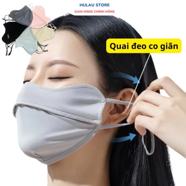 Combo 3 chiếc khẩu trang vải lụa Nami UV-Proof 2 lớp, chống tia UV 50+, mềm mịn, bảo vệ nắng toàn diện chỉ 35.000₫