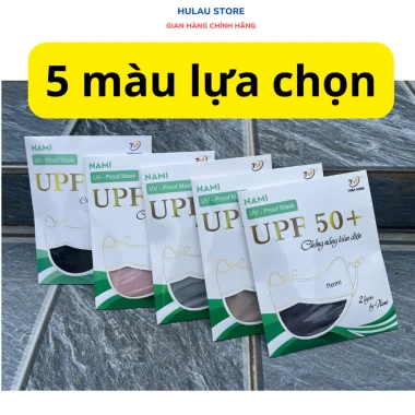 Combo 3 chiếc khẩu trang vải lụa Nami UV-Proof 2 lớp, chống tia UV 50+, mềm mịn, bảo vệ nắng toàn diện chỉ 35.000₫