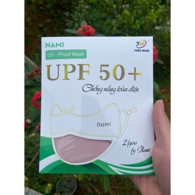 Combo 3 chiếc khẩu trang vải lụa Nami UV-Proof 2 lớp, chống tia UV 50+, mềm mịn, bảo vệ nắng toàn diện chỉ 35.000₫
