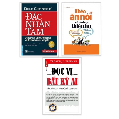 Combo 3 cuốn Đắc Nhân Tâm, Đọc Vị Bất Kì Ai, Khéo Ăn Nói – Bứt phá giao tiếp