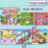 Combo 3 cuốn Đồ Chơi Tranh Dán Nam Châm Tung Tung Sahur Cỡ Lớn và Sticker Sách Dán Nhân Vật Giá 29.000 VND 4