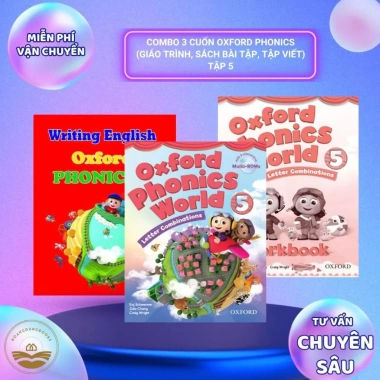 Combo 3 cuốn Oxford Phonics - Sách tiếng Anh, giáo trình, sách bài tập, tập viết, giá ưu đãi 180.000 VND