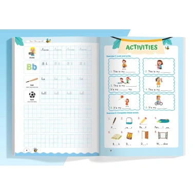 Combo 3 cuốn Sách Luyện viết chữ đẹp từ vựng Tiếng Anh Family và Friends National Edition Giá chỉ 105.000 VND Tràng An Book 3