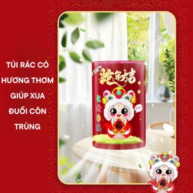 Combo 3 cuộn túi đựng rác NAMIKO có dây rút bền chắc dễ phân hủy chỉ 9.000đ