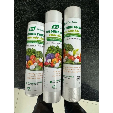 Combo 3 cuộn Túi đựng thực phẩm sinh học 0,8kg - 3 kích thước tiện lợi, chỉ 48.000 VND 2