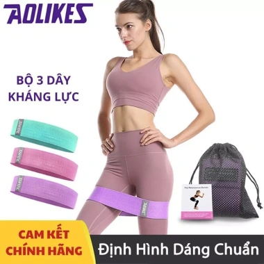 Combo 3 Dây Kháng Lực AOLIKES RB-3.604 - Giá 165k, Độ Bền Cao, Tập Thể Hình