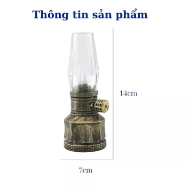 Combo 3 Đèn Dầu Thờ Phong Thuỷ Pin Không Khói An Toàn - Tiện Lợi, Giá 70.000₫