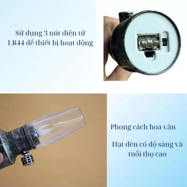 Combo 3 Đèn Dầu Thờ Phong Thuỷ Pin Không Khói An Toàn - Tiện Lợi, Giá 70.000₫