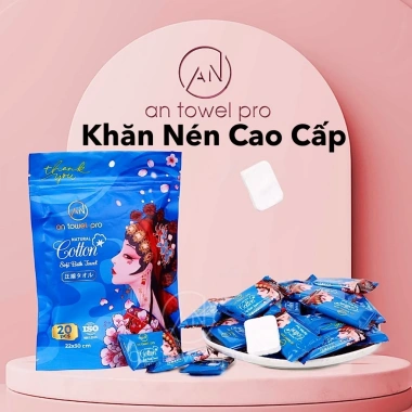 Combo 3 Gói 60 Cái Khăn Giấy Nén Hình Viên Kẹo - Khăn Du Lịch Hàn Quốc Dùng 1 Lần, Túi Zip