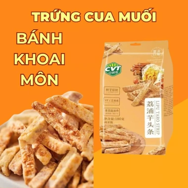 Combo 3 gói Bánh Khoai Môn Trứng Cua Muối 180g - Giá 210.000đ, ngon, ăn vặt