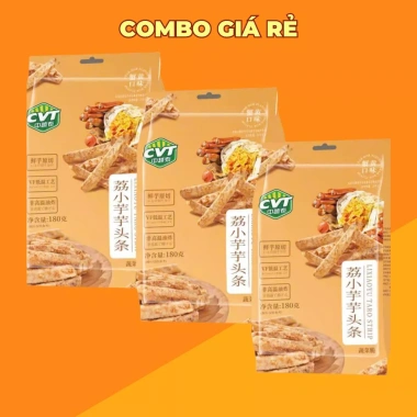 Combo 3 gói Bánh Khoai Môn Trứng Cua Muối 180g - Giá 210.000đ, ngon, ăn vặt