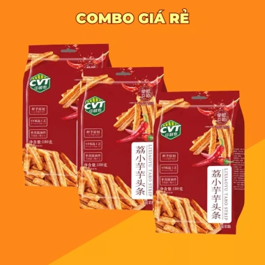 Combo 3 gói Bánh Khoai Môn Trứng Cua Muối 180g - Giá 210.000đ, ngon, ăn vặt