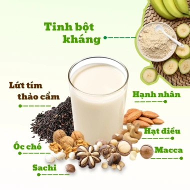 Combo 3 gói Bột gạo lứt ngũ cốc DBFOOD cho tiểu đường, giảm cân an toàn 18g x3, giá 15.000đ