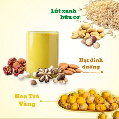 Combo 3 gói Bột gạo lứt ngũ cốc DBFOOD cho tiểu đường, giảm cân an toàn 18g x3, giá 15.000đ