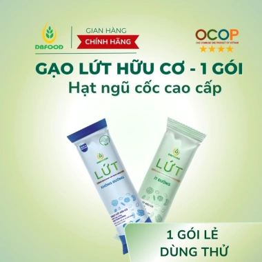 Combo 3 gói Bột gạo lứt ngũ cốc DBFOOD cho tiểu đường, giảm cân an toàn 18g x3, giá 15.000đ